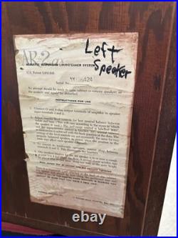 Acoustic Research AR-2ax Vintage Audiophile Speakers (Pro Re-foamed/New Pots)