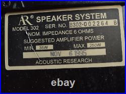 Acoustic Research AR 302 speakers
