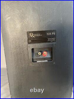 Acoustic Research AR 328PS Tower Stereo Speakers Rare Vintage HTF Pro Audiophile
