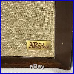 Acoustic Research AR-3A AR3A Speakers Parts Repair Vintage Set A