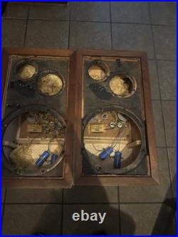 Acoustic Research AR-3A Empty Cabinets Crossovers Grills Read Acoustic Research AR-3A Empty Cabinets Crossovers Grills Read