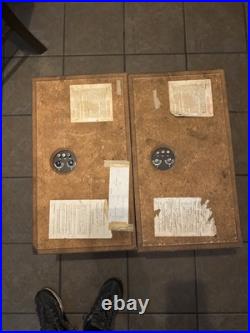 Acoustic Research AR-3A Empty Cabinets Crossovers Grills Read Acoustic Research AR-3A Empty Cabinets Crossovers Grills Read