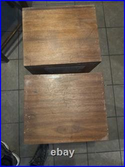 Acoustic Research AR-3A Empty Cabinets Crossovers Grills Read Acoustic Research AR-3A Empty Cabinets Crossovers Grills Read