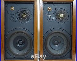 Acoustic Research AR-3 Loudspeaker Pair, Oiled-Teak Cabinets, SN C28020 & C28036