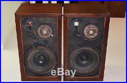 Acoustic Research AR 3 Speakers Walnut For Restoration