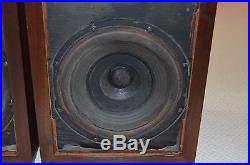 Acoustic Research AR 3 Speakers Walnut For Restoration