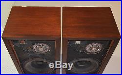 Acoustic Research AR 3 Speakers Walnut For Restoration