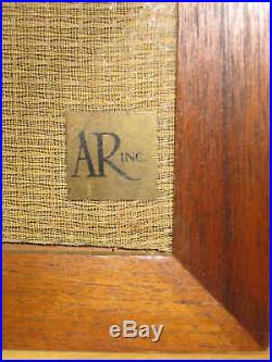 Acoustic Research AR-3 Vintage Audiophile Speakers, Tested & Working AR3 pair