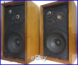 Acoustic Research AR-3a Loudspeaker Pr, Oiled-Walnut SN 12821 & 12823, Ex-Cond