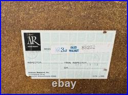 Acoustic Research AR-3a OILED WALNUT Speakers Pair 3-Way free shipping