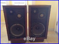 Acoustic Research AR-3a Speakers With Stands