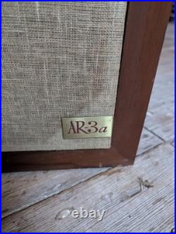 Acoustic Research AR-3a Stereo Speakers Untested Serials 31647/31650 Shipping