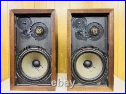 Acoustic Research AR-3a Vintage 3-Way Speakers Pair Oiled Walnut Japan Used
