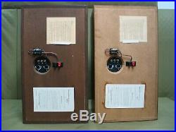 Acoustic Research AR-3a Vintage Loudspeakers (One Owner Pair) Re-foamed
