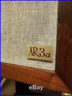 Acoustic Research AR-3a Vintage Speakers Excellent Condition