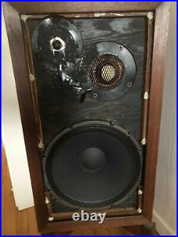 Acoustic Research AR 3a vintage speakers, Walnut Cases with stands