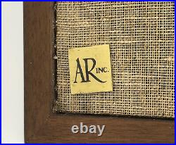 Acoustic Research AR-4X Vintage Bookshelf Speakers Made in USA Walnut