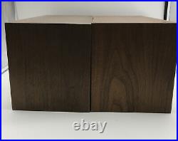 Acoustic Research AR-4X Vintage Bookshelf Speakers Made in USA Walnut