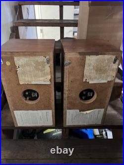 Acoustic Research AR-4x Bookshelf Speakers Walnut Watch Tested Working