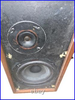 Acoustic Research AR-4x LOUDSPEAKERS Walnut Wood NICE! Tested