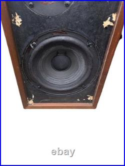 Acoustic Research AR-4x LOUDSPEAKERS Walnut Wood NICE! Tested