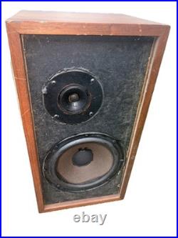 Acoustic Research AR-4x LOUDSPEAKERS Walnut Wood NICE! Tested