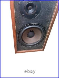 Acoustic Research AR-4x LOUDSPEAKERS Walnut Wood NICE! Tested