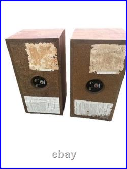 Acoustic Research AR-4x LOUDSPEAKERS Walnut Wood NICE! Tested
