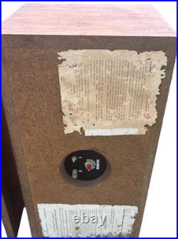 Acoustic Research AR-4x LOUDSPEAKERS Walnut Wood NICE! Tested