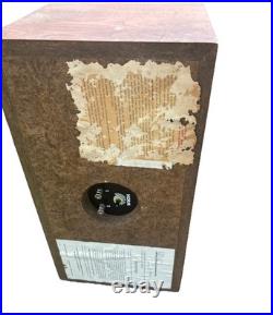 Acoustic Research AR-4x LOUDSPEAKERS Walnut Wood NICE! Tested