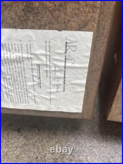 Acoustic Research AR-4x LOUDSPEAKERS Walnut Wood NICE! Tested