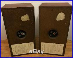 Acoustic Research AR-4x Vintage Speaker Set. Tested & Working