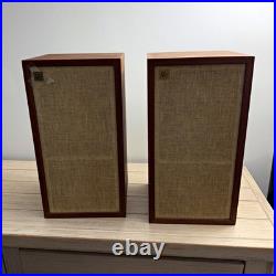 Acoustic Research AR-4x Vintage Wood Bookshelf Speakers Pair with Fabric Grilles