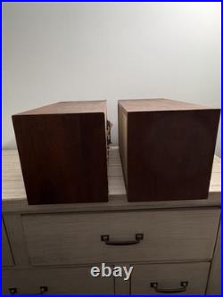 Acoustic Research AR-4x Vintage Wood Bookshelf Speakers Pair with Fabric Grilles