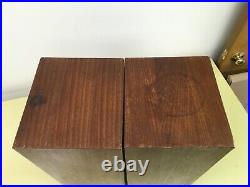 Acoustic Research AR-4x Walnut Bookshelf Speakers, Mild Rebuild, Very Nice