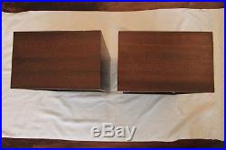 Acoustic Research AR-7 Speakers. Walnut Cabinets. Refoamed. Excellent Condition
