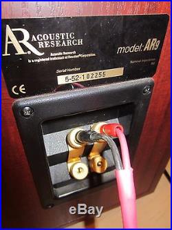 Acoustic Research AR-9 Hi-Res Floorstanding Speakers in Cherry