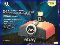 Acoustic Research AR ART-1 30pin iPod Dock New Unused Vintage Looking READ