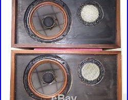 Acoustic Research (AR) AR-4 Loudspeaker (pair) in Oiled Walnut, Vintage, VGC