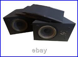 Acoustic Research AR Black Wedge Speakers Rock Partner Set of 2
