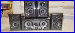 Acoustic Research AR HC6 5 Speaker Home Theater Set 4 Satellites + Center