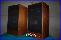 Acoustic Research AR Hi-RES AR17 Speakers Walnut Cabinets