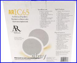 Acoustic Research AR IC Architectual Speakers In Wall / Ceiling 6.5 2 Way Pair