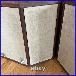 Acoustic Research AR LST-2 Set Of Speakers Tested Working Original Unrestored