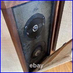 Acoustic Research AR LST-2 Set Of Speakers Tested Working Original Unrestored