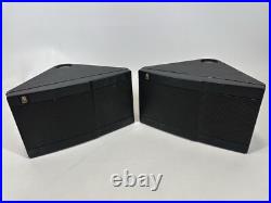 Acoustic Research AR Rock Wedge Bookshelf Speakers Black Set of 2