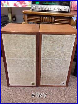 Acoustic Research AR Speakers AR-4X Vintage Wood TESTED WORKING