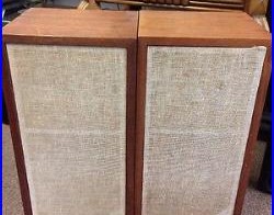 Acoustic Research AR Speakers AR-4X Vintage Wood TESTED WORKING
