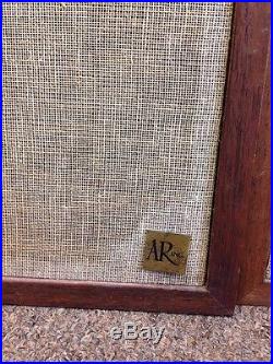 Acoustic Research AR Speakers AR-4X Vintage Wood TESTED WORKING