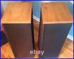 Acoustic Research AR TSW-610 Teledyne 3-way speakers w original bases. EX COND